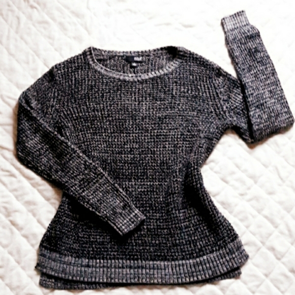 Charcoal Gray Knitted Sweater by ANA - Picture 3 of 8